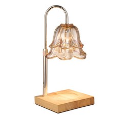 Vintage Glass Flower Shade Table Lamp Desk Bedside Lamp Night Light Home Decor