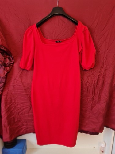 Boohoo womens red bodycon - red,