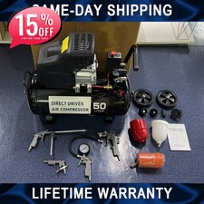 Portable 50 Litre Air Compressor 9.6CFM 2.5HP 230V Direct Drive 8 bar/115psi