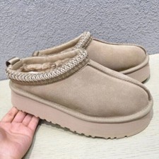 Women's UGG Tazz GiGiGi Kendou platform slippers Winter Warm Cotton Plush Shoe