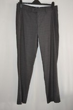 Primark men's grey and black checked trousers size 32 L32