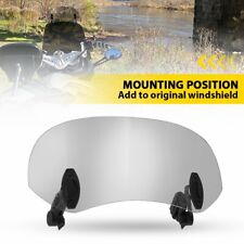 Motorcycle Adjust Windscreen Screen Wind Deflector Motorbike Windshiel Smoked