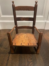 antique childs ladderback