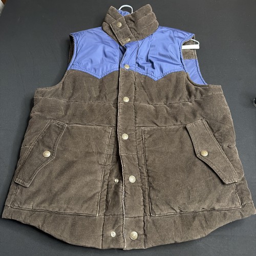 Vintage levi vest blue brown - blue,