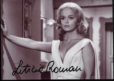 Letícia ROMAN d84 Italian Actress - G I Blues w Elvis Presley Signed 7x5 pic