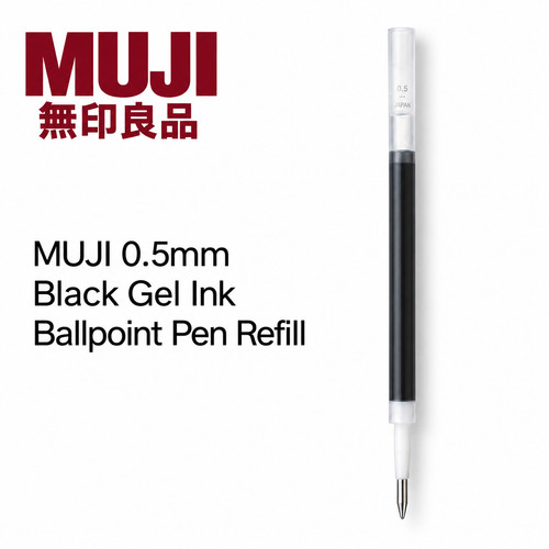 Muji 5mm smooth - muji, black