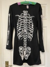 Tesco Halloween Black Skeleton