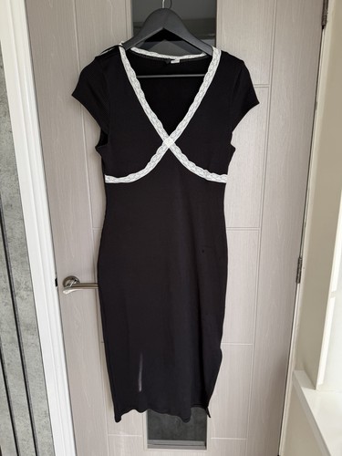 Black white midi - &, dress