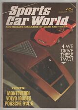 Sports Car World 1972 Aug Volvo 1800ES Porsche 914/6 Abarth Stratos Costin Amigo