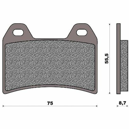 Pair organic brake pads one - organic,