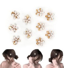 10Pcs Small Pearl Flower Hair