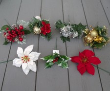 6 x Artificial Christmas Picks