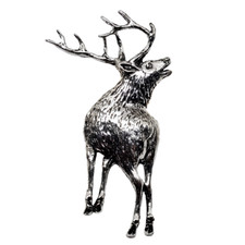 Stag Pin Badge Pewter