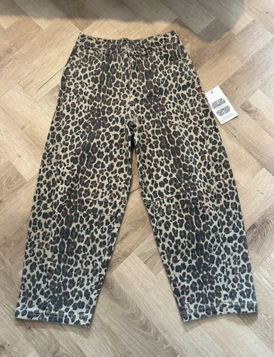 Leopard print barrel leg never - leopard,