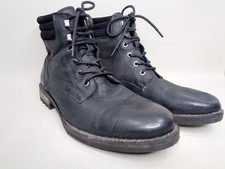 Fat Face Black Leather Lace Up