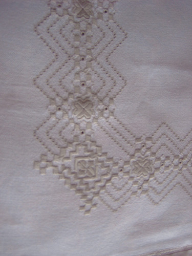 Hand embroidered tablecloth - embroidered,
