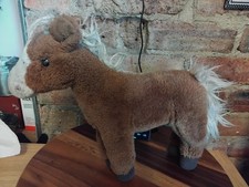 hamleys brown pony soft toy posable legs,needs tlc 10 inch