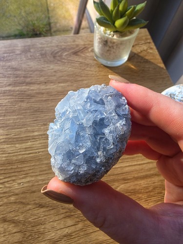 Celestite geode cluster raw - cluster,