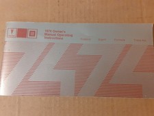 Pontiac Firebird owners manual 1974 - Esprit, Formula, Trans Am
