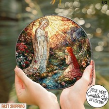 Stained Glass Lady of Lourdes