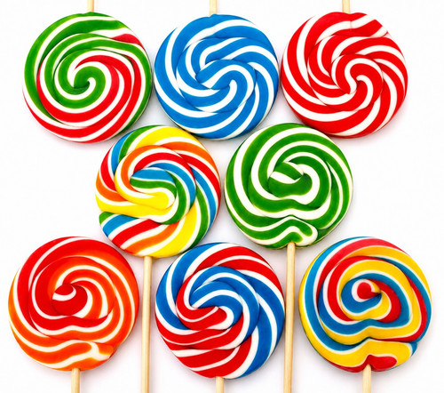 Lollipops large rainbow - lollipops,