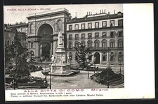 Postcard Milano, Piazza della Scala 