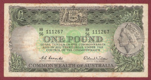 Australian paper banknote - paper,
