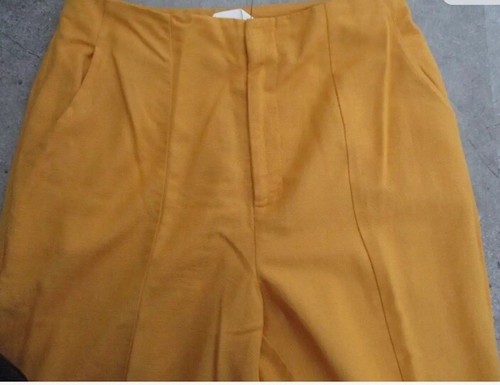 Ladies linen mix trousers - linen,