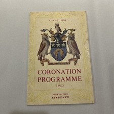 Coronation Programme 1953 - City of Leeds Official Issue Sixpence City Council 