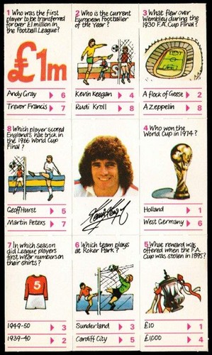 Nabisco kevin keegans quiz - 'kevin,