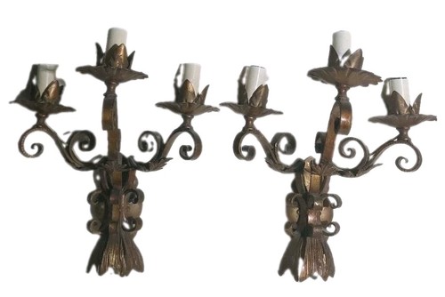 Beautiful pair vintage gilt - beautiful,