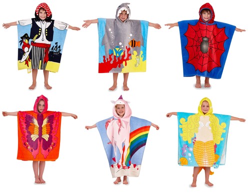 Hooded poncho beach - poncho,