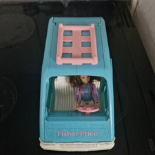 Vintage 1993  Fisher Price Loving Family Jeep Car + Figure. 