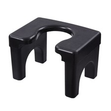 Elevated Toilet Riser Commode Chair For Elderly Pregnancy Shower Black