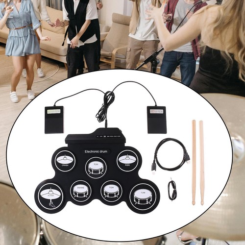 Hand roll drum set - hand, portable
