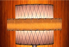 Atomic Lamp Shade / 3 Tier Fiberglass 11244