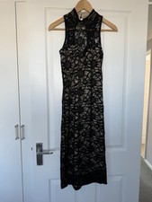 QUIZ Black Lace Sequin Bodycon