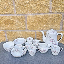 Hudson & Middleton 15 Piece Tea Set Cups Saucer Teapot Milk Jug Bowl Bone China