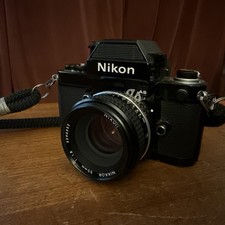 Nikon F2 As Photomic 35mm Film SLR Camera W/ 50mm 1.8 Lens Excellent Condition