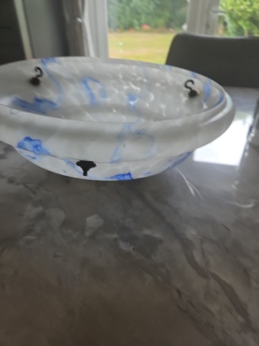 1930s vintage glass lamp shade - vintage,