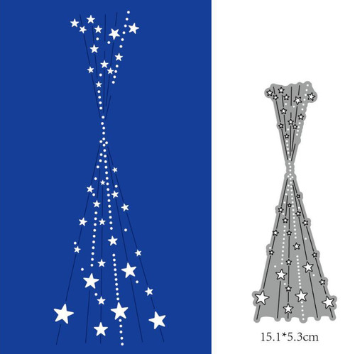 Line star background metal - line,