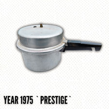 Prestige Aluminium Pressure Cooker 70s | Vintage Kitchenware (No Weights)