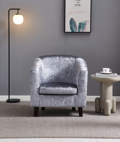 Crush velvet tub chair - crush,