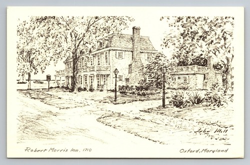 Postcard robert morris inn - postcard,