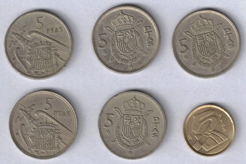 Spain pesetas 6 - spain, 5