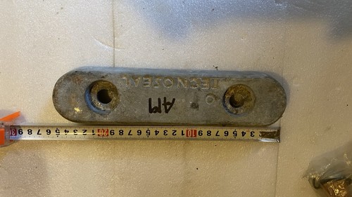 250mm zinc anode - anode, bolt