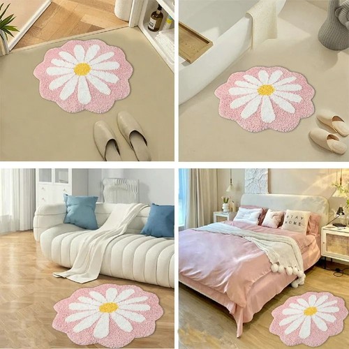 Cute daisy flower rug - non, slip