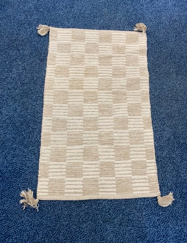 Beige cream coffee table rug - table,
