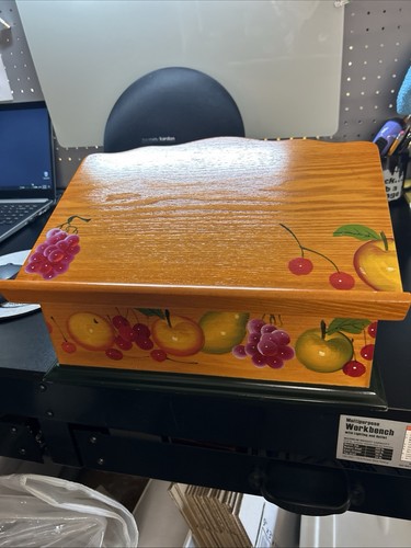 Wooden recipe box - wooden,