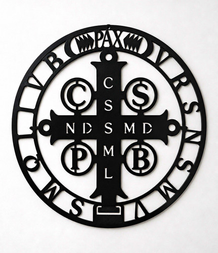 Round benedict religious - round,